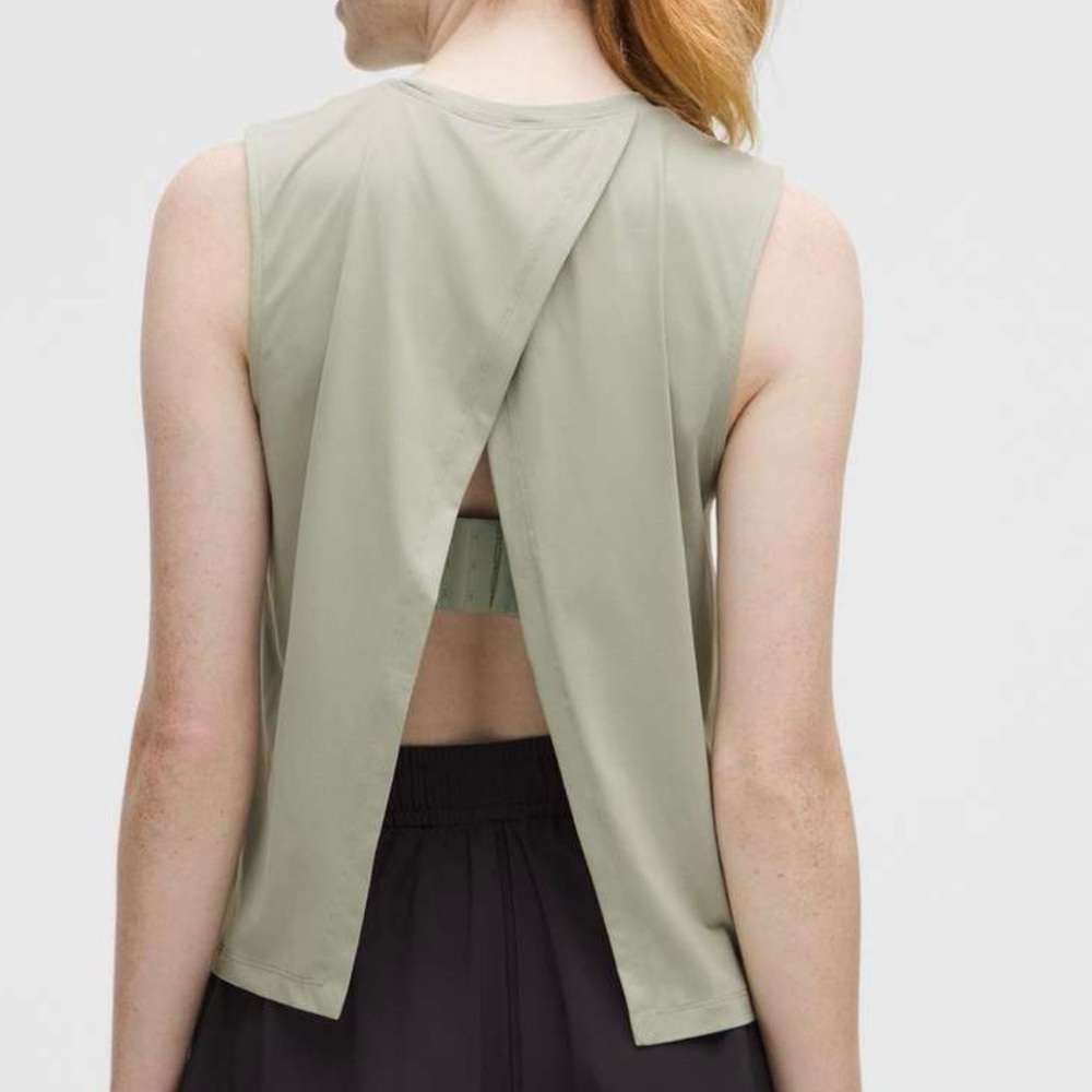 lululemon athletica Sage Green Sleeveless Top